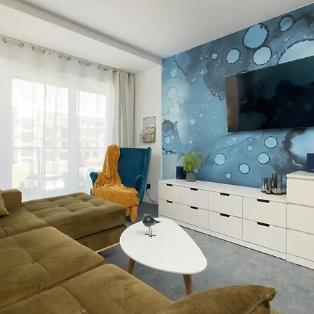 Blue Paradise - Basen - Spa- Sauna - Parking 아파트