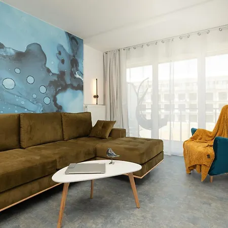 Blue Paradise - Basen - Spa- Sauna - Parking 아파트